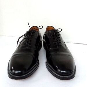 Johnston & Murphy Oxford Dress Shoes Cap Toe Leather Black Classic‎ Size